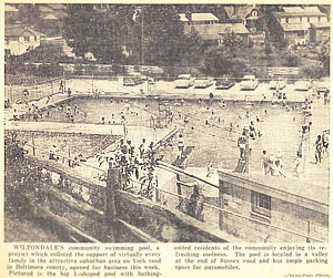 1956 pool opening